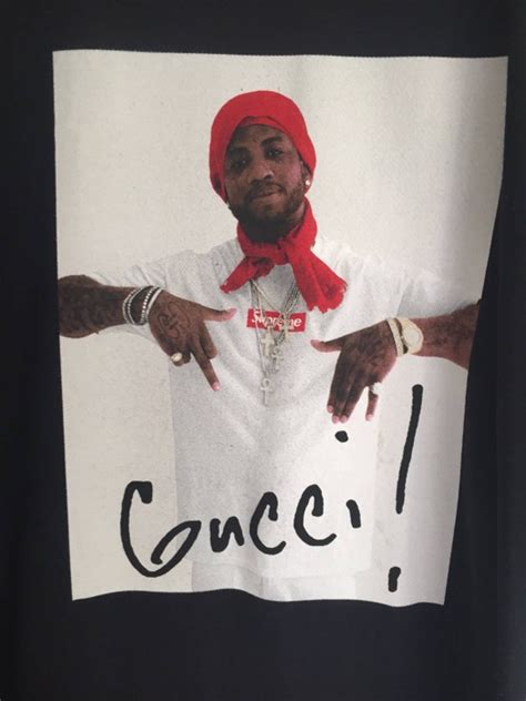 gucci supreme guwop|supreme gucci mane tee black.